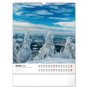 Fotografie k reklamnímu předmětu „NOTIQUE Nástěnný kalendář Toulky moravskou krajinou 2027, 30 x 34 cm“