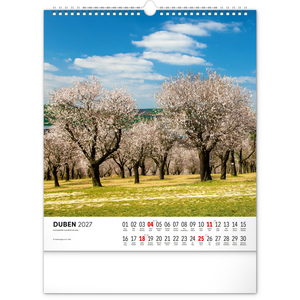 Fotografie k reklamnímu předmětu „NOTIQUE Nástěnný kalendář Toulky moravskou krajinou 2027, 30 x 34 cm“