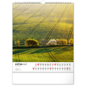 Fotografie k reklamnímu předmětu „NOTIQUE Nástěnný kalendář Toulky moravskou krajinou 2027, 30 x 34 cm“