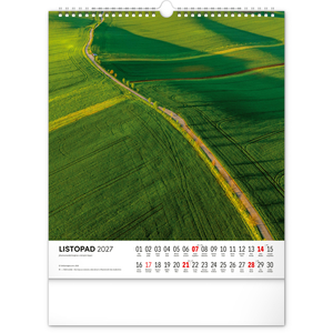Fotografie k reklamnímu předmětu „NOTIQUE Nástěnný kalendář Toulky moravskou krajinou 2027, 30 x 34 cm“