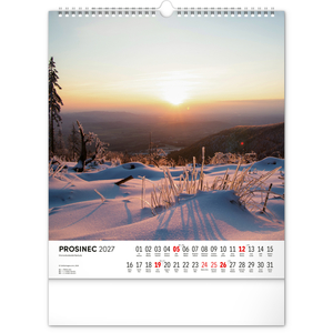 Fotografie k reklamnímu předmětu „NOTIQUE Nástěnný kalendář Toulky moravskou krajinou 2027, 30 x 34 cm“