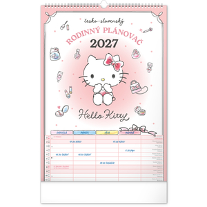 Fotografie reklamního předmětu „NOTIQUE Nástěnný kalendář Rodinný plánovací Hello Kitty XL 2027, 33 x 46 cm“