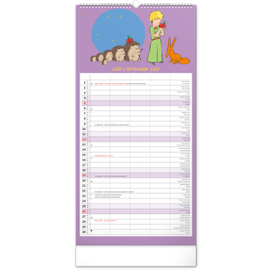 Fotografie k reklamnímu předmětu „NOTIQUE Nástěnný kalendář Rodinný plánovací Malý princ 2027, 21 x 42 cm“