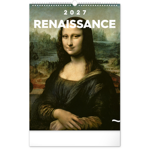 Fotografie reklamního předmětu „NOTIQUE Nástěnný kalendář Renesance 2027, 33 x 46 cm“