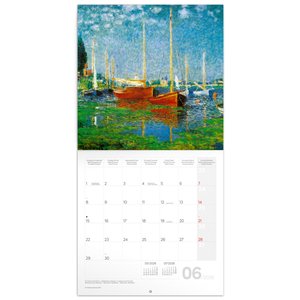 Fotografie k reklamnímu předmětu „NOTIQUE Poznámkový kalendář Claude Monet 2026, 30 x 30 cm“