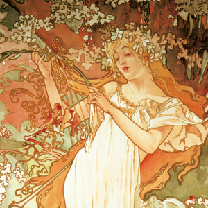 Fotografie k reklamnímu předmětu „NOTIQUE Poznámkový kalendář Alfons Mucha 2026, 30 x 30 cm“