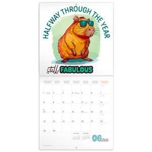 Fotografie k reklamnímu předmětu „NOTIQUE Poznámkový kalendář Rozverné kapybary 2026, 30 x 30 cm“