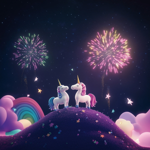 Fotografie k reklamnímu předmětu „NOTIQUE Poznámkový kalendář Veselí jednorožci 2026, 30 x 30 cm“