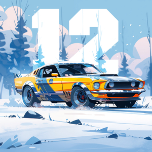 Fotografie k reklamnímu předmětu „NOTIQUE Poznámkový kalendář Fantastická auta 2026, 30 x 30 cm“