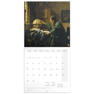 Fotografie k reklamnímu předmětu „NOTIQUE Poznámkový kalendář Johannes Vermeer 2026, 30 x 30 cm“
