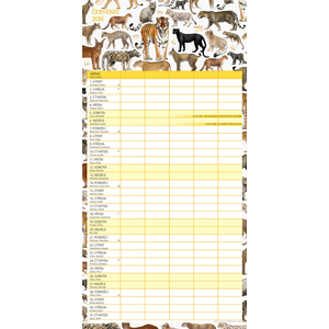 Fotografie k reklamnímu předmětu „NOTIQUE Rodinný plánovací kalendář Animalium 2026, 30 x 30 cm“