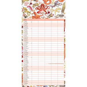 Fotografie k reklamnímu předmětu „NOTIQUE Rodinný plánovací kalendář Animalium 2026, 30 x 30 cm“