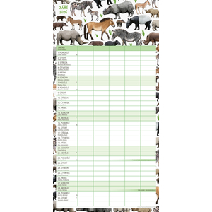 Fotografie k reklamnímu předmětu „NOTIQUE Rodinný plánovací kalendář Animalium 2026, 30 x 30 cm“