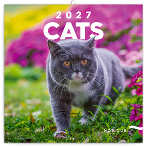 Fotografie reklamního předmětu „NOTIQUE Grid calendar Cats 2027, 30 x 30 cm“