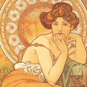 Fotografie k reklamnímu předmětu „NOTIQUE Poznámkový kalendář Alfons Mucha 2027, 30 x 30 cm“