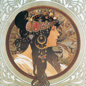 Fotografie k reklamnímu předmětu „NOTIQUE Poznámkový kalendář Alfons Mucha 2027, 30 x 30 cm“