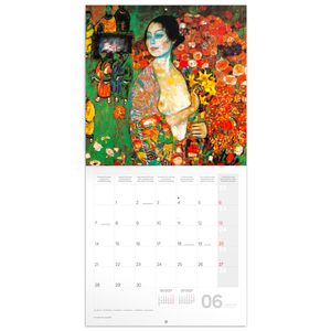 Fotografie k reklamnímu předmětu „NOTIQUE Grid calendar Gustav Klimt 2027, 30 x 30 cm“