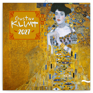 Fotografie reklamního předmětu „NOTIQUE Grid calendar Gustav Klimt 2027, 30 x 30 cm“