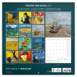 Fotografie k reklamnímu předmětu „NOTIQUE Grid calendar Vincent van Gogh 2027, 30 x 30 cm“