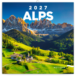 Fotografie reklamního předmětu „NOTIQUE Grid calendar Alps 2027, 30 x 30 cm“