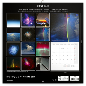Fotografie k reklamnímu předmětu „NOTIQUE Grid calendar NASA 2027, 30 x 30 cm“