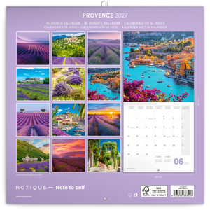 Fotografie k reklamnímu předmětu „NOTIQUE Grid calendar Provence 2027, 30 x 30 cm“