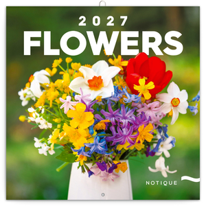 Fotografie reklamního předmětu „NOTIQUE Grid calendar Flowers 2027, 30 x 30 cm“