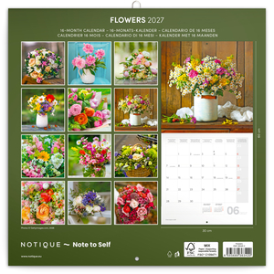 Fotografie k reklamnímu předmětu „NOTIQUE Grid calendar Flowers 2027, 30 x 30 cm“