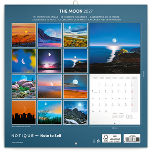 Fotografie k reklamnímu předmětu „NOTIQUE Grid calendar The Moon 2027, 30 x 30 cm“