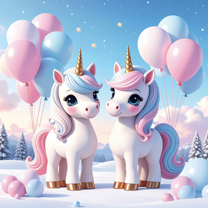 Fotografie k reklamnímu předmětu „NOTIQUE Grid calendar Happy Unicorns 2027, 30 x 30 cm“