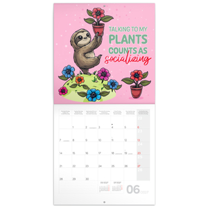 Fotografie k reklamnímu předmětu „NOTIQUE Grid calendar Lazy Sloths 2027, 30 x 30 cm“