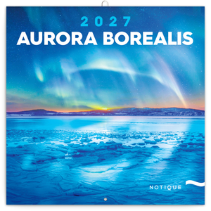 Fotografie reklamního předmětu „NOTIQUE Grid calendar Aurora Borealis 2027, 30 x 30 cm“