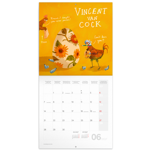 Fotografie k reklamnímu předmětu „NOTIQUE Grid calendar Chicken Artists 2027, 30 x 30 cm“