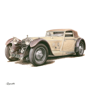 Fotografie k reklamnímu předmětu „NOTIQUE Poznámkový kalendář Classic Cars – Václav Zapadlík 2027, PLASTIC FREE, 30 x 30 cm“