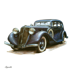 Fotografie k reklamnímu předmětu „NOTIQUE Poznámkový kalendář Classic Cars – Václav Zapadlík 2027, PLASTIC FREE, 30 x 30 cm“