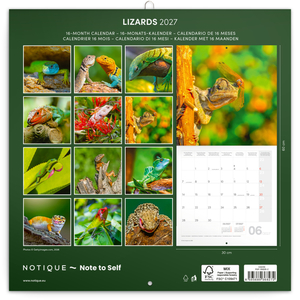 Fotografie k reklamnímu předmětu „NOTIQUE Grid calendar Lizards 2027, 30 x 30 cm“