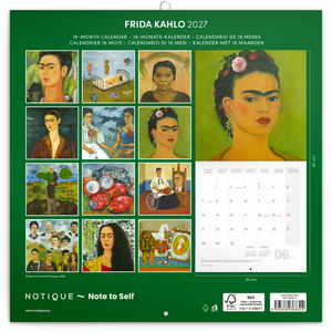 Fotografie k reklamnímu předmětu „NOTIQUE Grid calendar Frida Kahlo 2027, 30 x 30 cm“