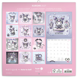 Fotografie k reklamnímu předmětu „NOTIQUE Grid calendar Kuromi 2027, 30 x 30 cm“