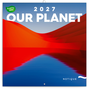 Fotografie reklamního předmětu „NOTIQUE Poznámkový kalendář Naše Planeta 2027, PLASTIC FREE, 30 x 30 cm“