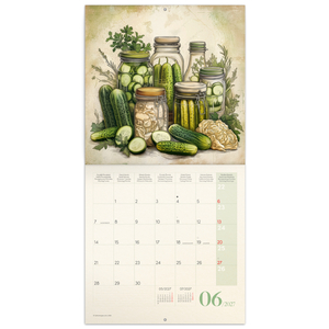 Fotografie k reklamnímu předmětu „NOTIQUE Poznámkový kalendář Farmářské trhy 2027, PLASTIC FREE, 30 x 30 cm“