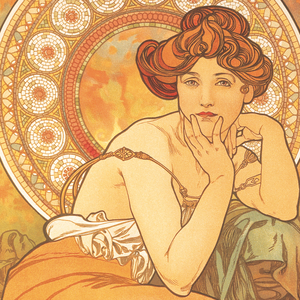 Fotografie k reklamnímu předmětu „NOTIQUE Poznámkový kalendář Alfons Mucha  2027, 20 x 20 cm“