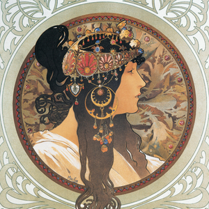 Fotografie k reklamnímu předmětu „NOTIQUE Poznámkový kalendář Alfons Mucha  2027, 20 x 20 cm“