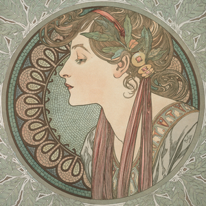 Fotografie k reklamnímu předmětu „NOTIQUE Poznámkový kalendář Alfons Mucha  2027, 20 x 20 cm“