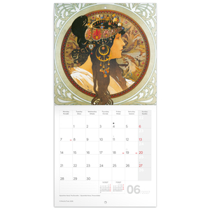 Fotografie k reklamnímu předmětu „NOTIQUE Poznámkový kalendář Alfons Mucha  2027, 20 x 20 cm“