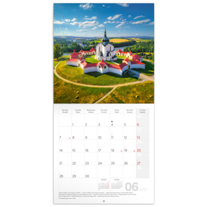 Fotografie k reklamnímu předmětu „NOTIQUE Poznámkový kalendář Česká republika  2027, 20 x 20 cm“