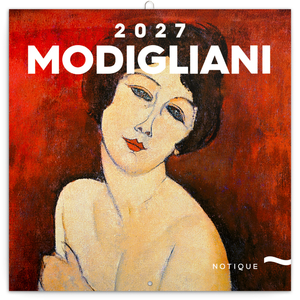 Fotografie reklamního předmětu „NOTIQUE Grid calendar Amedeo Modigliani 2027, 30 x 30 cm“