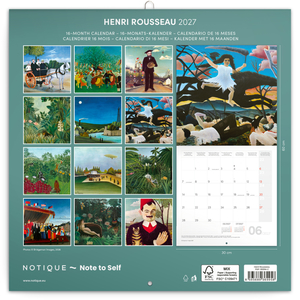 Fotografie k reklamnímu předmětu „NOTIQUE Grid calendar Henri Rousseau 2027, 30 x 30 cm“
