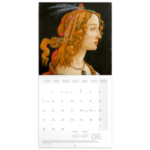 Fotografie k reklamnímu předmětu „NOTIQUE Grid calendar Sandro Botticelli 2027, 30 x 30 cm“