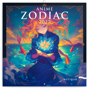Fotografie reklamního předmětu „NOTIQUE Grid calendar Anime Zodiac 2027, 30 x 30 cm“