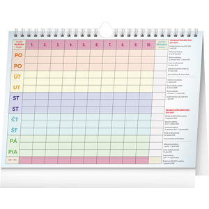 Fotografie k reklamnímu předmětu „NOTIQUE Školní plánovací kalendář s háčkem 2026, 30 x 21 cm“